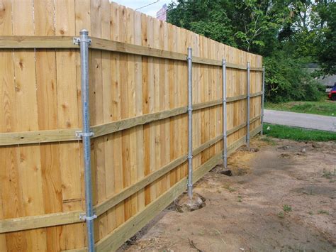 galvanized posts for wood fence